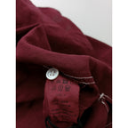 〈染〉 TOUJOURS トゥジュー  ワイド シャツトップス ブルゴーニュ  【中古】