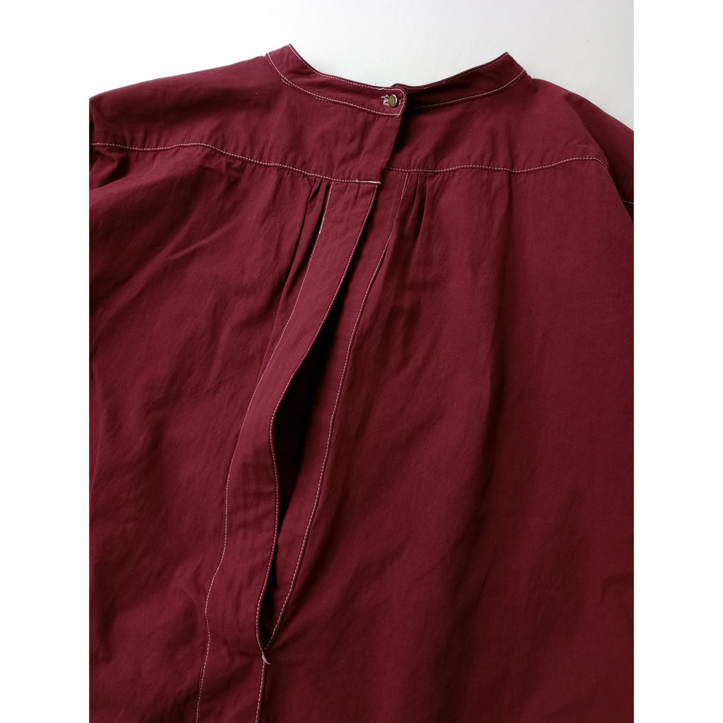 〈染〉 TODAYFUL トゥディフル  ヴィンテージ ドレス  シャツ トップス ブルゴーニュ 【中古】