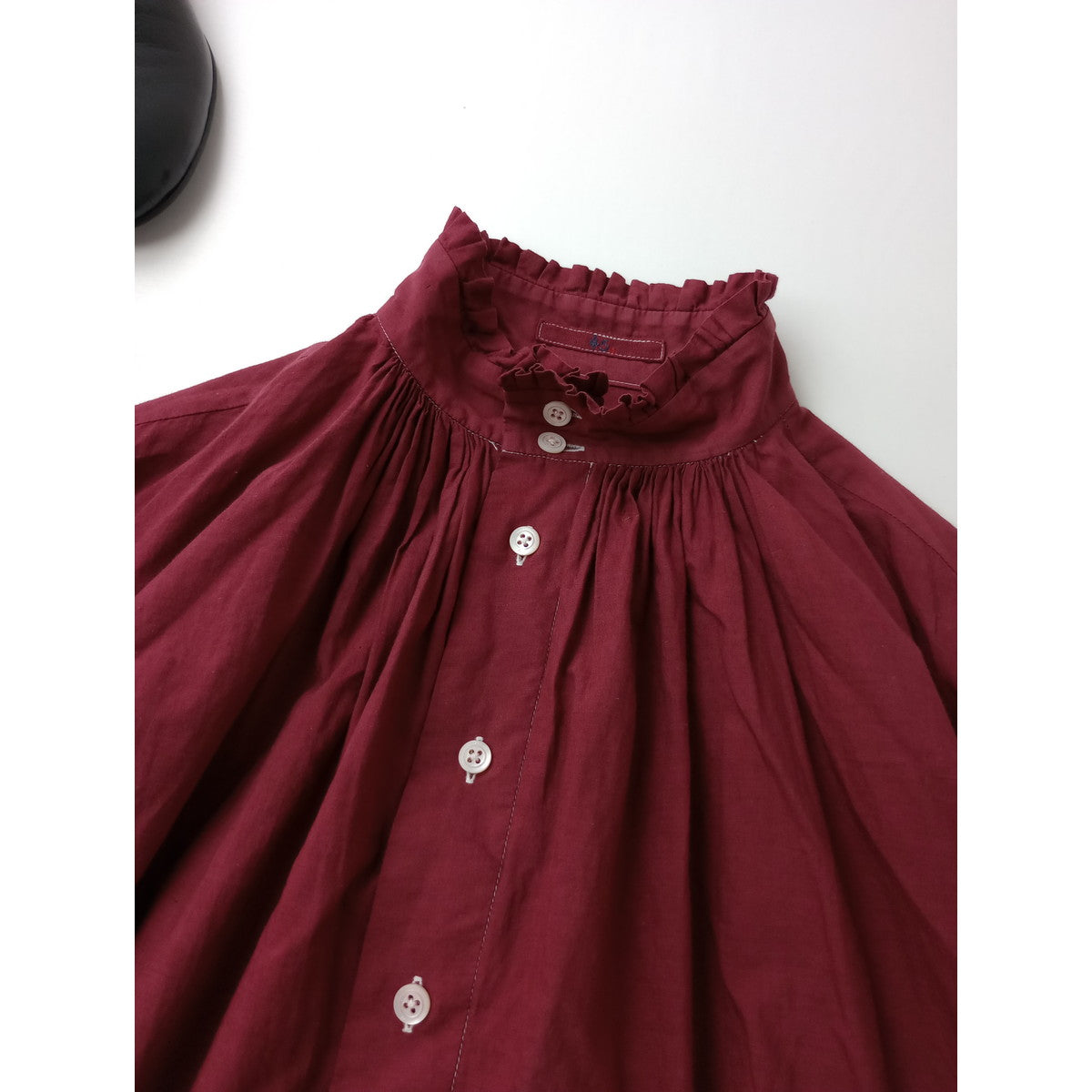 〈染〉45R フォーティファイブアール  長袖 シャツ トップス  ブルゴーニュ  【中古】