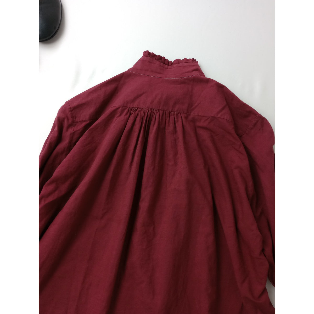 〈染〉45R フォーティファイブアール  長袖 シャツ トップス  ブルゴーニュ  【中古】