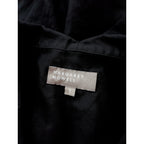 〈染〉マーガレットハウエル  MARGARET HOWELL  COTTON ORGANZA  シアー シャツ ブラウス  1  黒 ブラック 【中古】