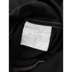 〈染〉SLOANE スローン スーピマ スムース  ハイネック タートル ネック  長袖  トップス  黒 ブラック 2 【中古】