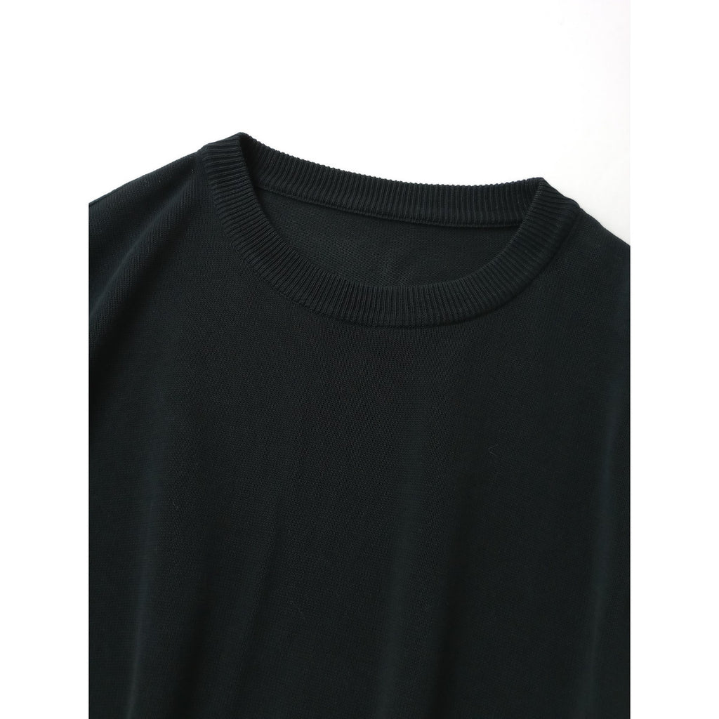 〈染〉TORICI  トリチ   アイス ビック  T  セーター  ニット トップス  黒 ブラック   1号 【中古】