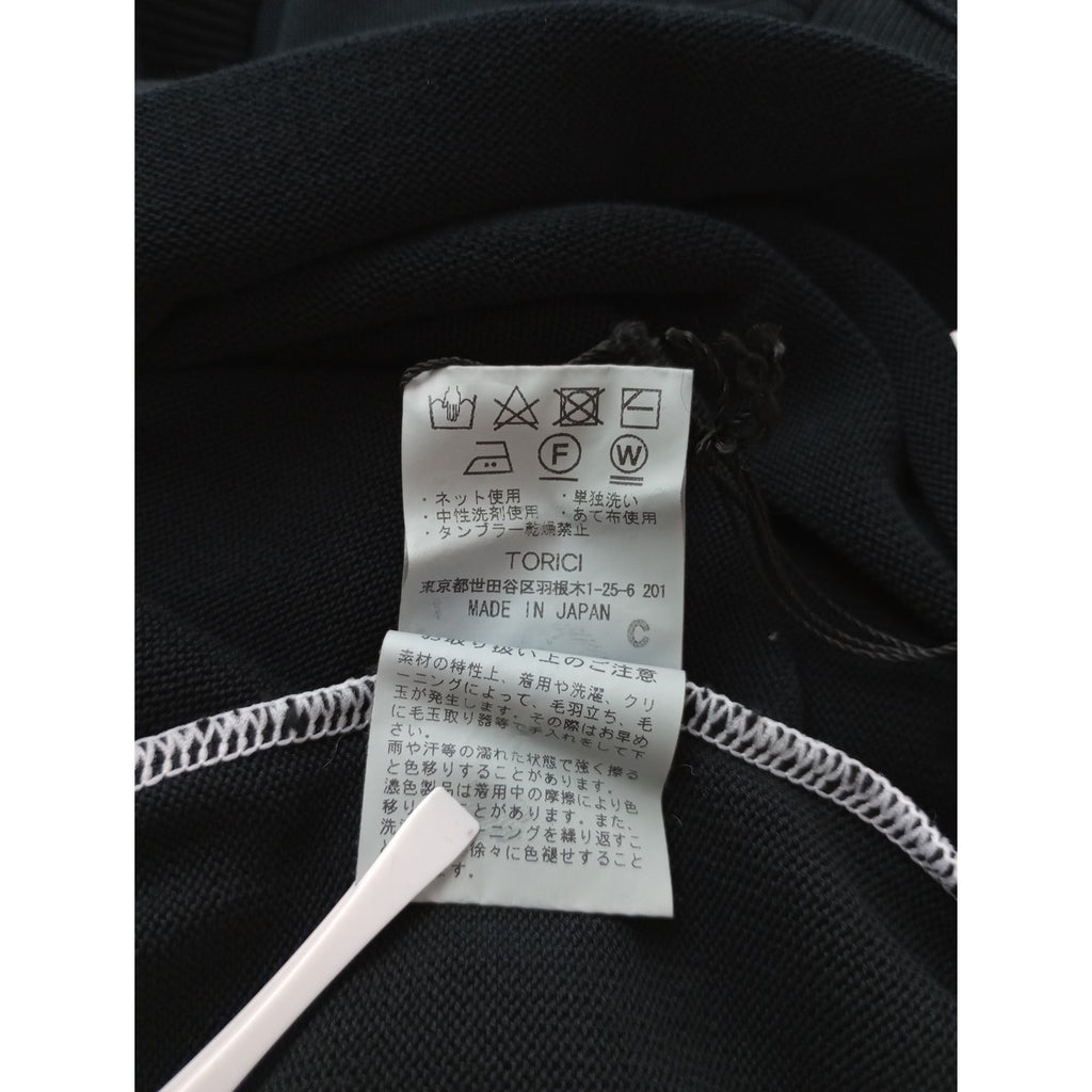 〈染〉TORICI  トリチ   アイス ビック  T  セーター  ニット トップス  黒 ブラック   1号 【中古】