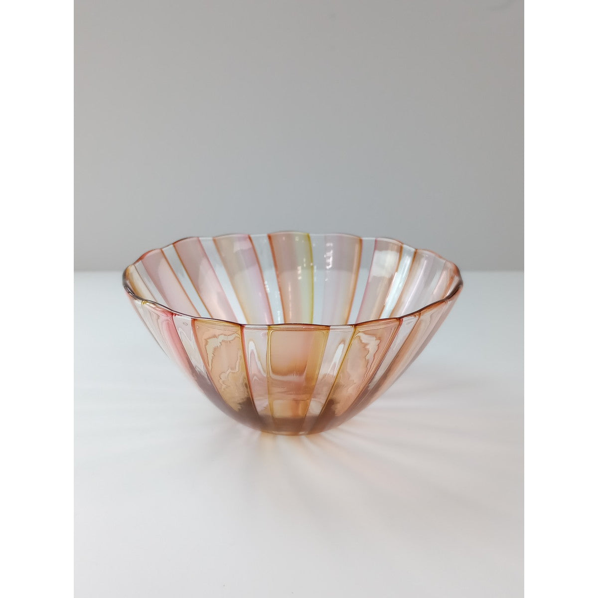 森康一朗 MORI GLASS モリグラス ガラス うつわ ピンク  【中古】