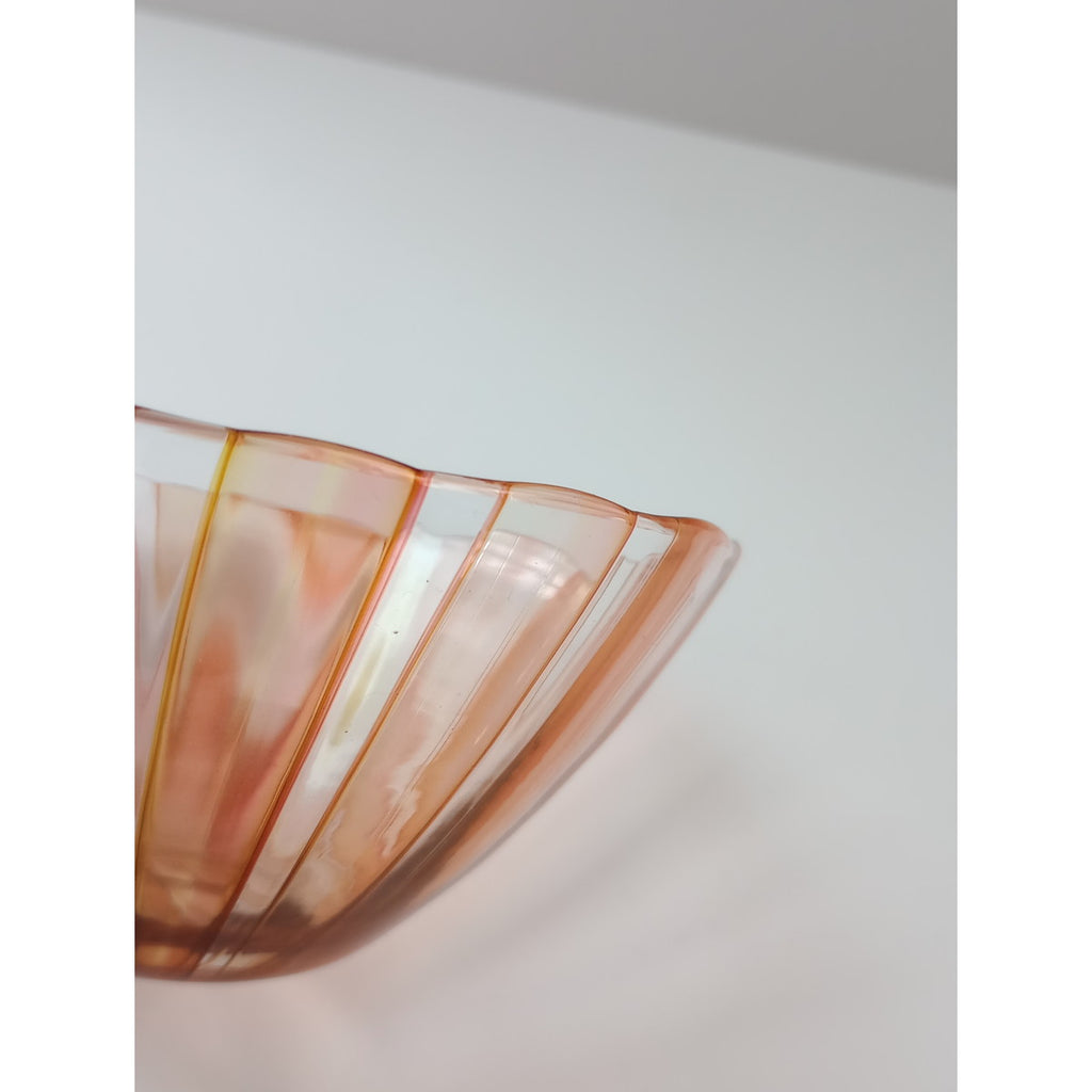 森康一朗 MORI GLASS モリグラス ガラス うつわ ピンク  【中古】