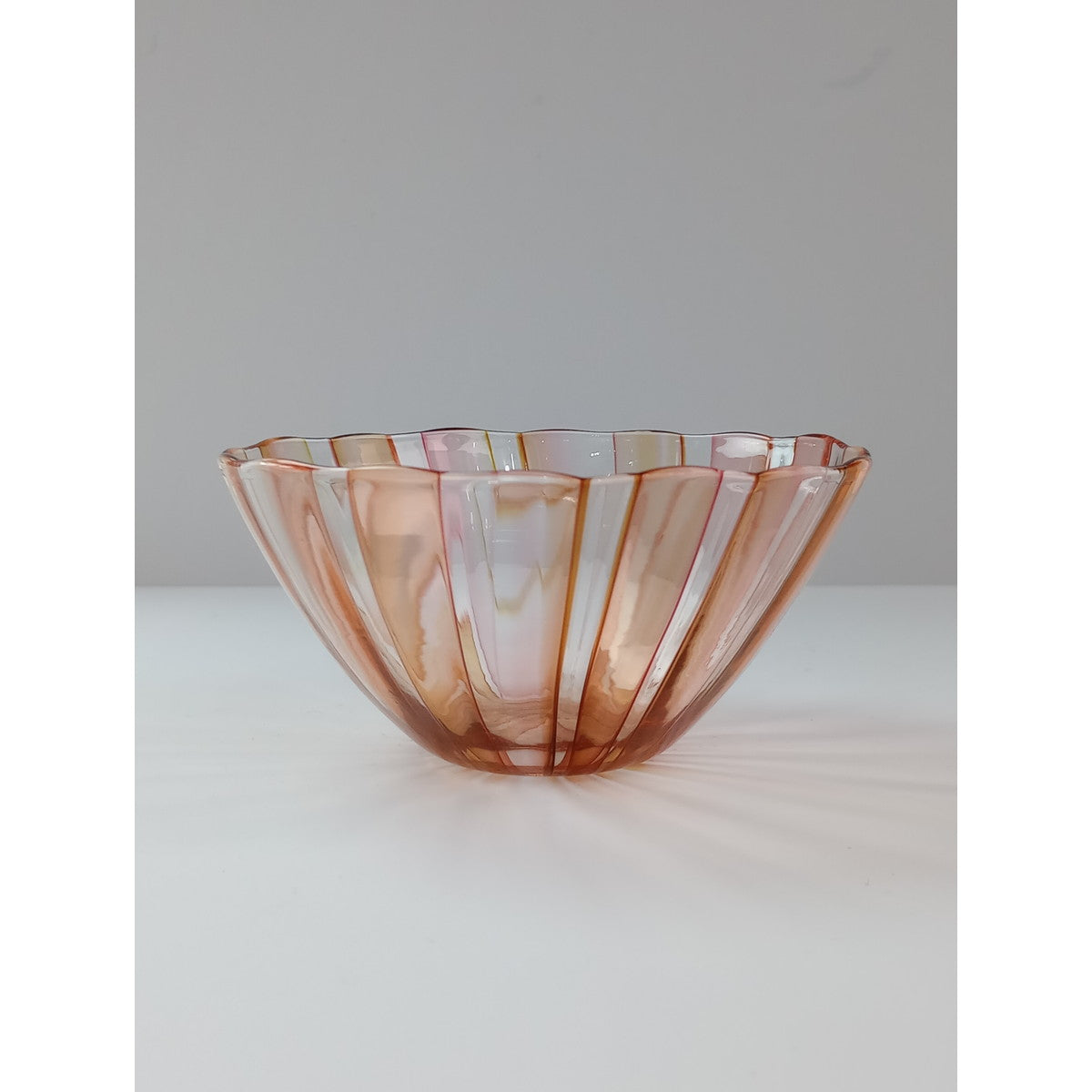 森康一朗 MORI GLASS モリグラス ガラス うつわ ピンク  【中古】
