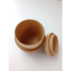 我戸幹男商店  山中漆器 茶筒 KARMI 徳 Soji ナチュラル Tea Canister 木製  ナチュラルブラウン【中古】