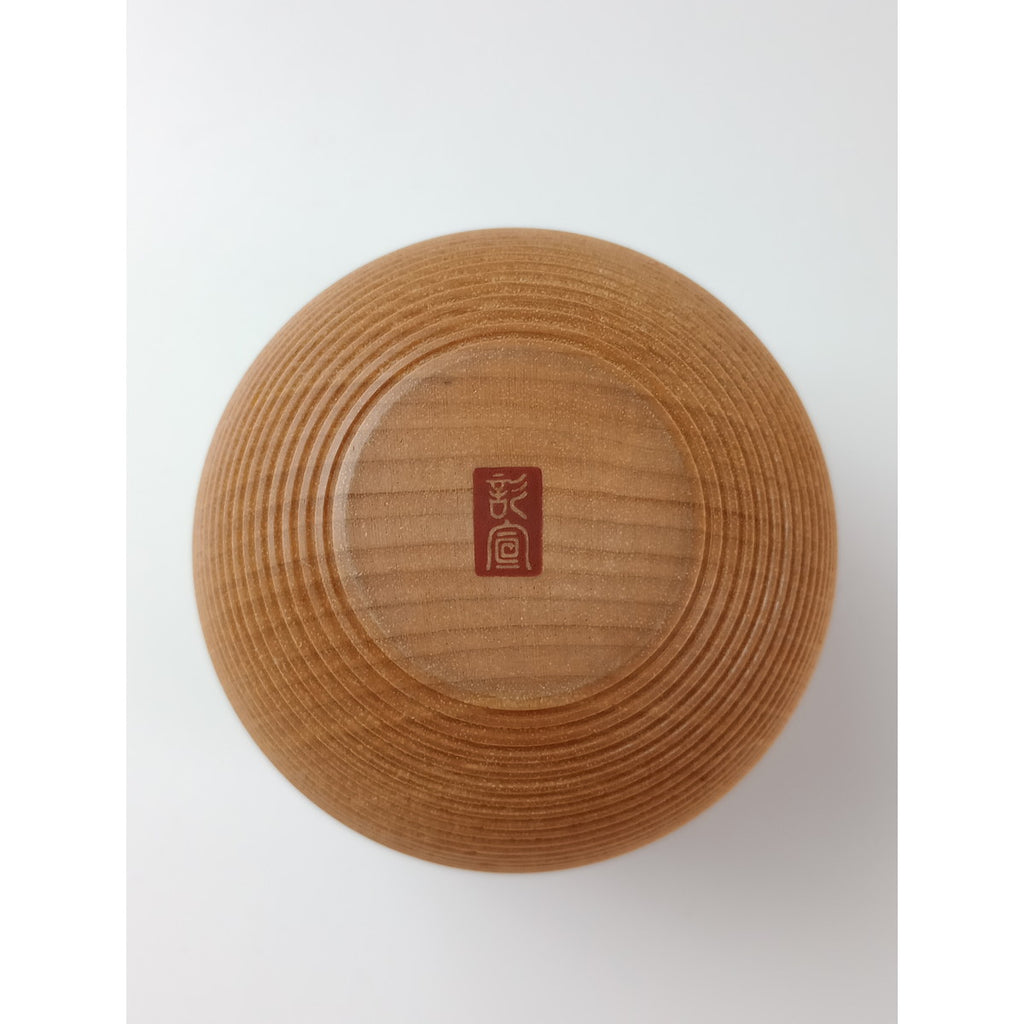 我戸幹男商店  山中漆器 茶筒 KARMI 徳 Soji ナチュラル Tea Canister 木製  ナチュラルブラウン【中古】