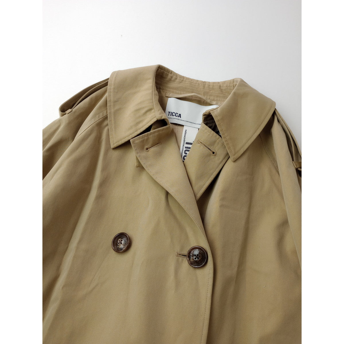 TOGA PULLA トーガ プルラ ロング トレンチコート ベージュ  36【中古】