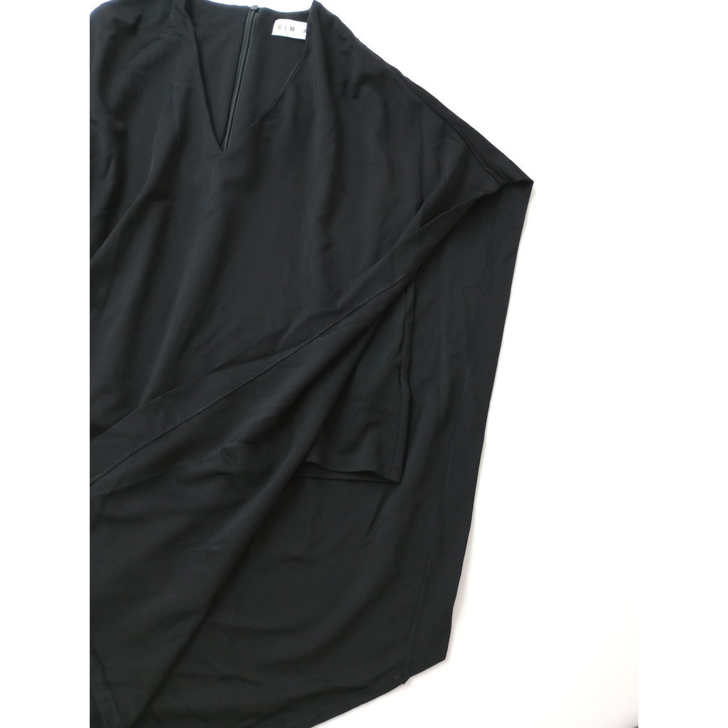 26SS RIM.ARK リムアーク Relaxed flap tops リラックスド フラップ トップス 黒 ブラック FREE 【中古】