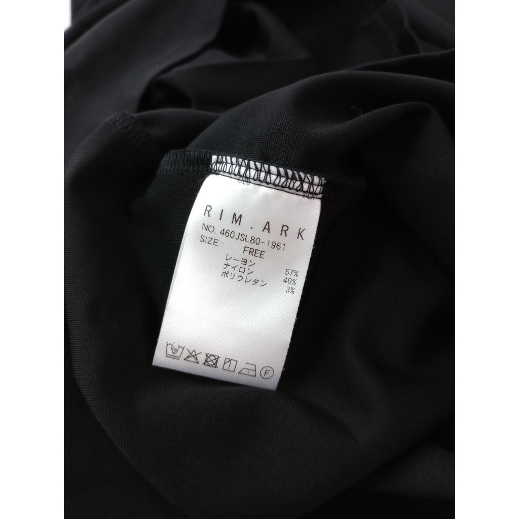 26SS RIM.ARK リムアーク Relaxed flap tops リラックスド フラップ トップス 黒 ブラック FREE 【中古】