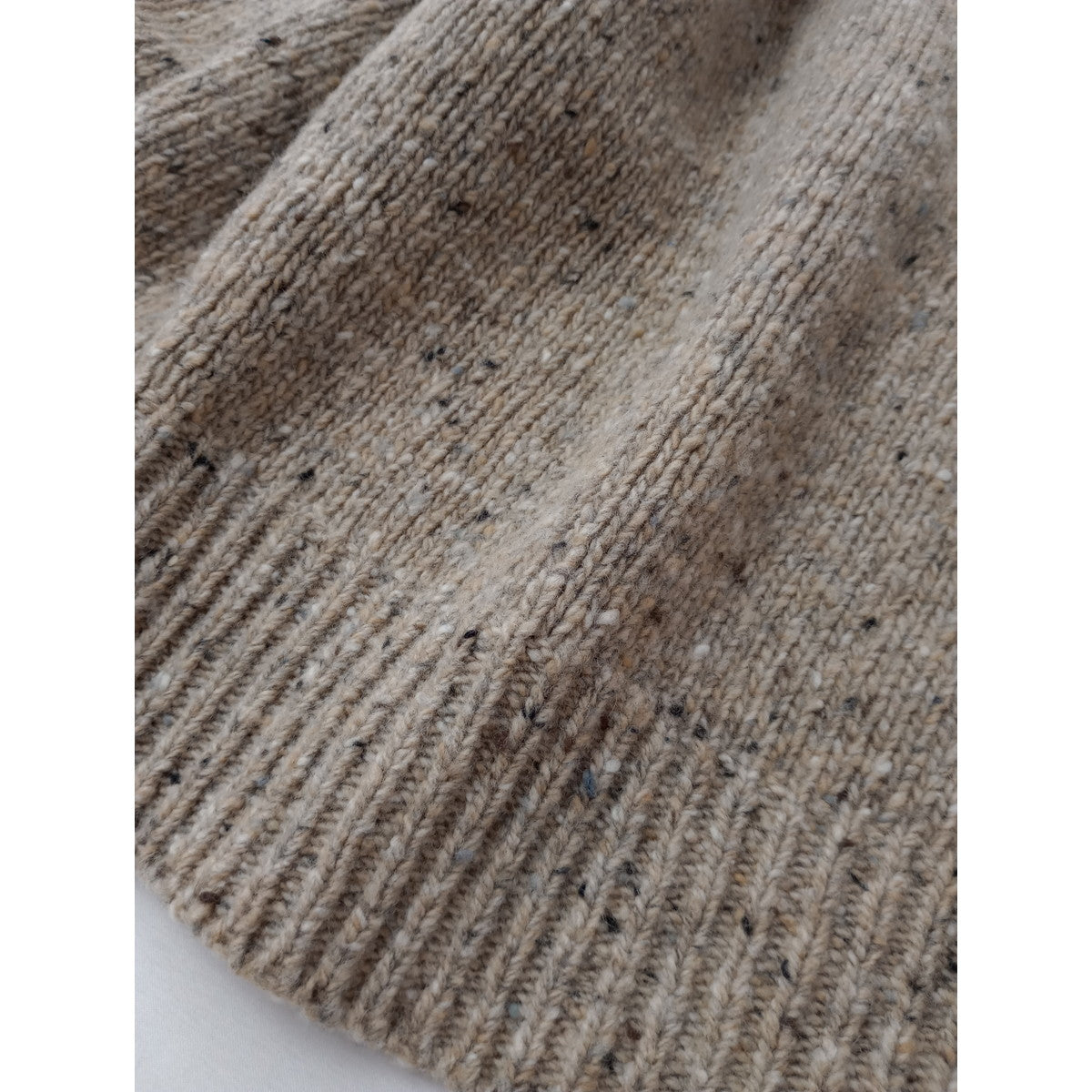 MARGARET HOWELL マーガレットハウエル DONEGAL MERINO イタリア製 ドネガル メリノウール ニット セーター ベージュ (13M＋1077)【中古】