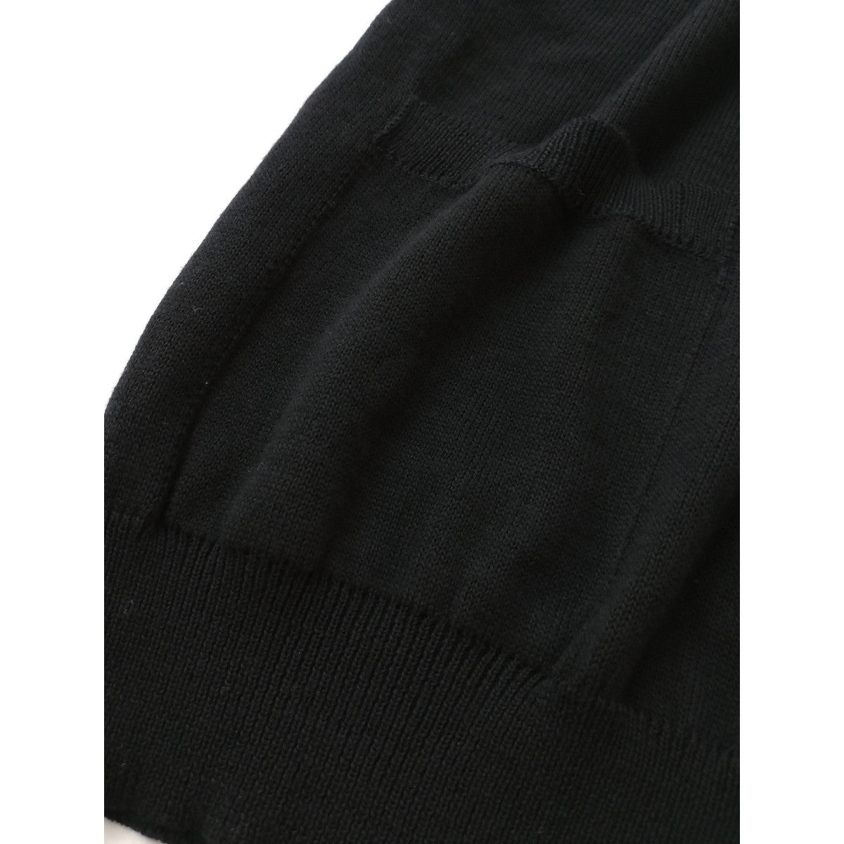 MARGARET HOWELL マーガレットハウエル POCKET SLIPOVER KNIT ウール 毛 100％ ニットベスト トップス  黒 ブラック 2【中古】