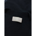 MARGARET HOWELL マーガレットハウエル POCKET SLIPOVER KNIT ウール 毛 100％ ニットベスト トップス  黒 ブラック 2【中古】