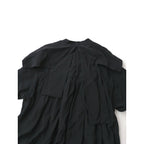 ENFOLD エンフォルド  A-LINE HIDDEN ARM DRESS  Aライン ロング ワンピース ドレス 黒 ブラック 36 【中古】