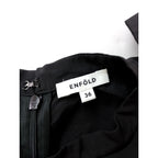 ENFOLD エンフォルド  A-LINE HIDDEN ARM DRESS  Aライン ロング ワンピース ドレス 黒 ブラック 36 【中古】
