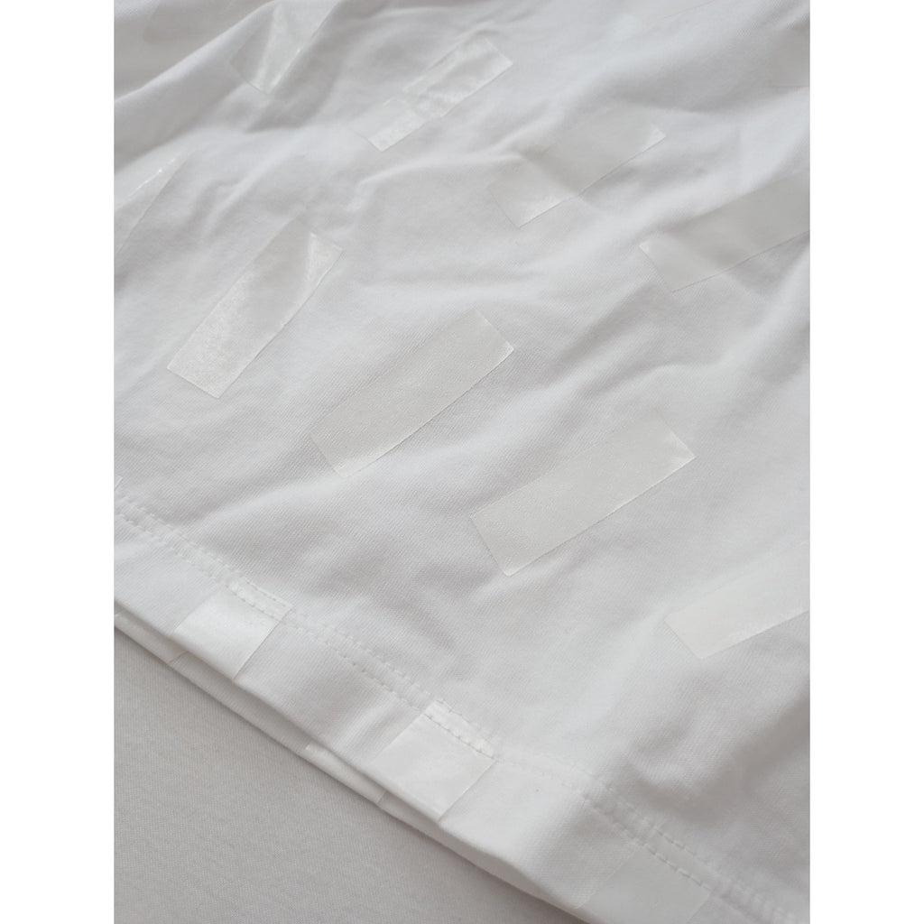 Maison Margiela  メゾンマルジェラ  Tape Print T-Shirt テープ プリント 半袖 Tシャツ カットソー トップス 白 ホワイト XS 【中古】