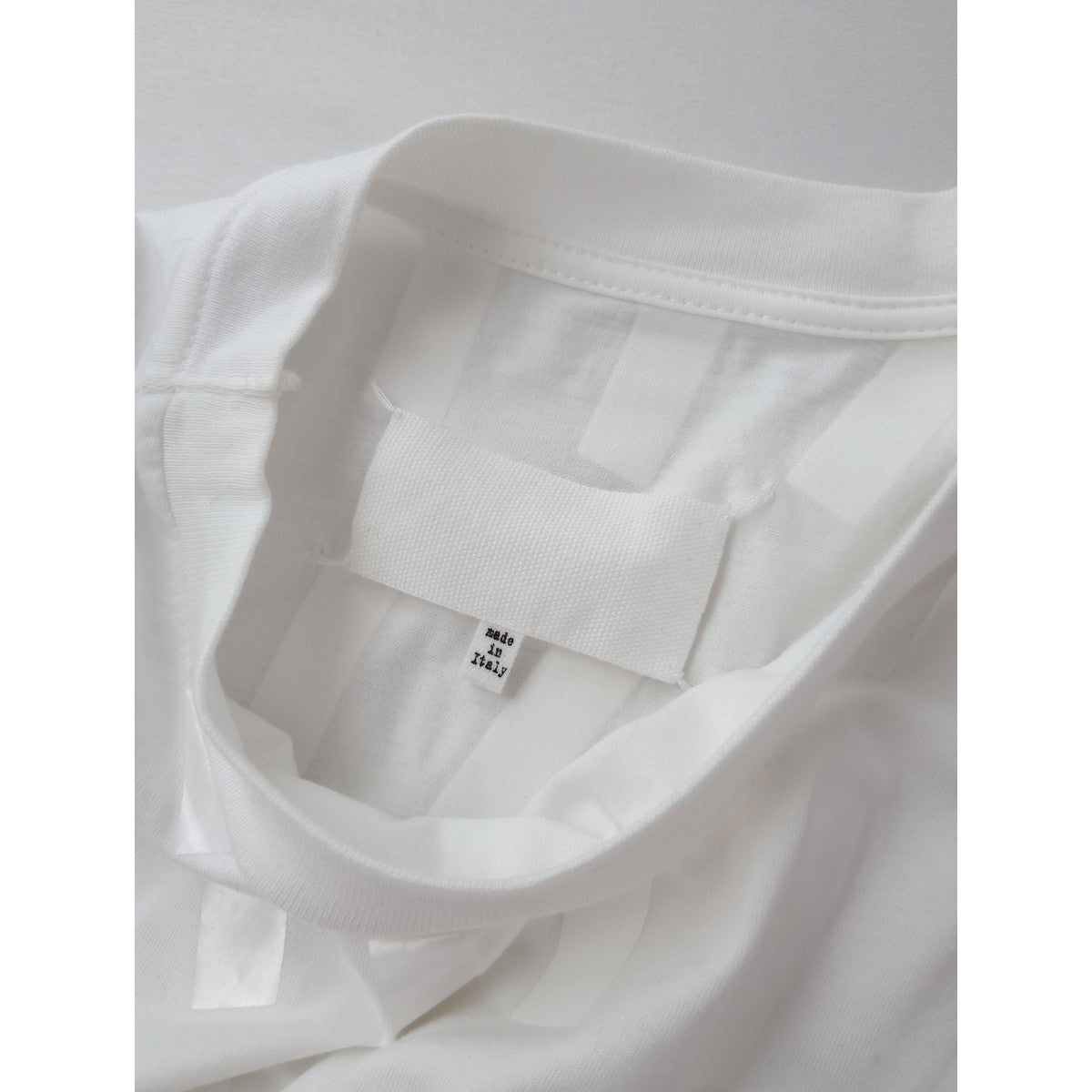 Maison Margiela  メゾンマルジェラ  Tape Print T-Shirt テープ プリント 半袖 Tシャツ カットソー トップス 白 ホワイト XS 【中古】