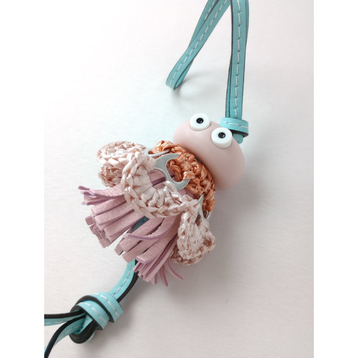 LOEWE ロエベ SEA ANGEL クリオネ クラゲ バッグチャーム  ピンク ブルー 【中古】