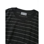 MARGARET HOWELL マーガレットハウエル LINEN JERSEY リネン 麻 100％ ジャージー 半袖 カットソー トップス 黒 ブラック 2 【中古】