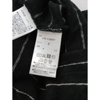 MARGARET HOWELL マーガレットハウエル LINEN JERSEY リネン 麻 100％ ジャージー 半袖 カットソー トップス 黒 ブラック 2 【中古】