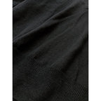 MARGARET HOWELL マーガレットハウエルCOTTON LINEN コットン リネン ショールカラー サマー ニット トップス 黒 ブラック 2  【中古】