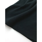 25SS MARGARET HOWELL マーガレットハウエル RIBBED COTTON CASHMERE コットン カシミヤ ニット ベスト トップス 黒 ブラック 2【中古】
