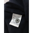 MARGARET HOWELL マーガレットハウエル PLAIN LINEN  バンドカラー  シャツ ブラウス トップス  リネン 麻 100％ 1 ネイビー【中古】