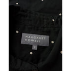 25SS  MARGARET HOWELL マーガレットハウエル COTTON POLKA DOT コットン 綿 100％ ポルカ ドット シャツブラウス 黒 ブラック 1【中古】