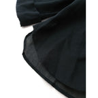 25SS  MARGARET HOWELL マーガレットハウエル COTTON SILK CHIFFON SHIRT コットン シルク シフォン シャツブラウス  黒 ブラック 【中古】