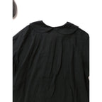 25SS  MARGARET HOWELL マーガレットハウエル COTTON SILK CHIFFON SHIRT コットン シルク シフォン シャツブラウス  黒 ブラック 【中古】