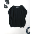 MARGARET HOWELL マーガレットハウエル COTTON HEMP KNIT コットン ヘンプ ニット 黒 ブラック 2【中古】