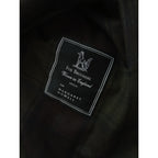 MARGARET HOWELL マーガレットハウエル CHECK WOOL TWILL SHIRT チェック シャツ  長袖 トップス カーキ ダークブラウン  1  【中古】