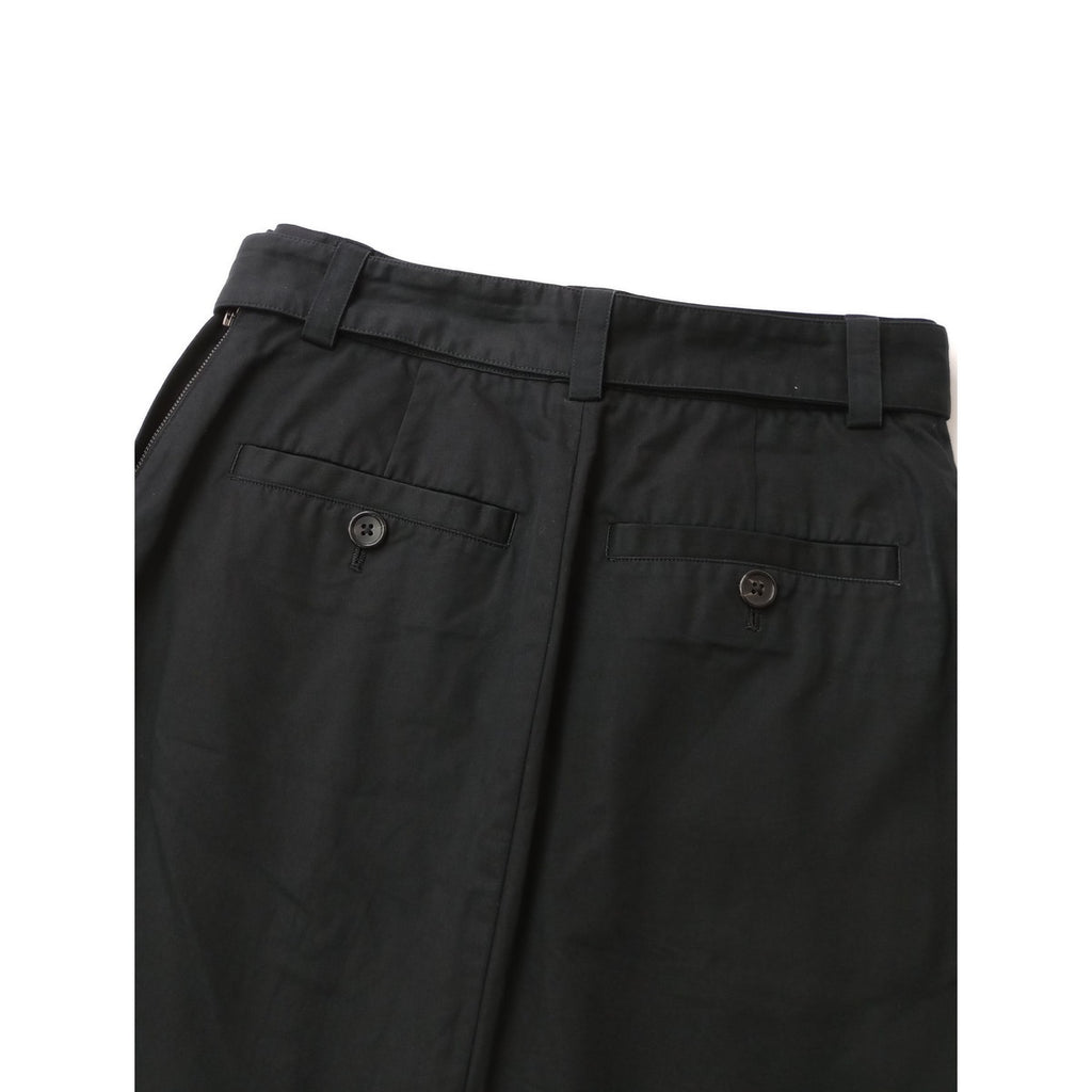 MARGARET HOWELL マーガレットハウエル LIGHT COTTON LINEN TWILL SKIRT コットン リネン ツイル ロングスカート 1 【中古】