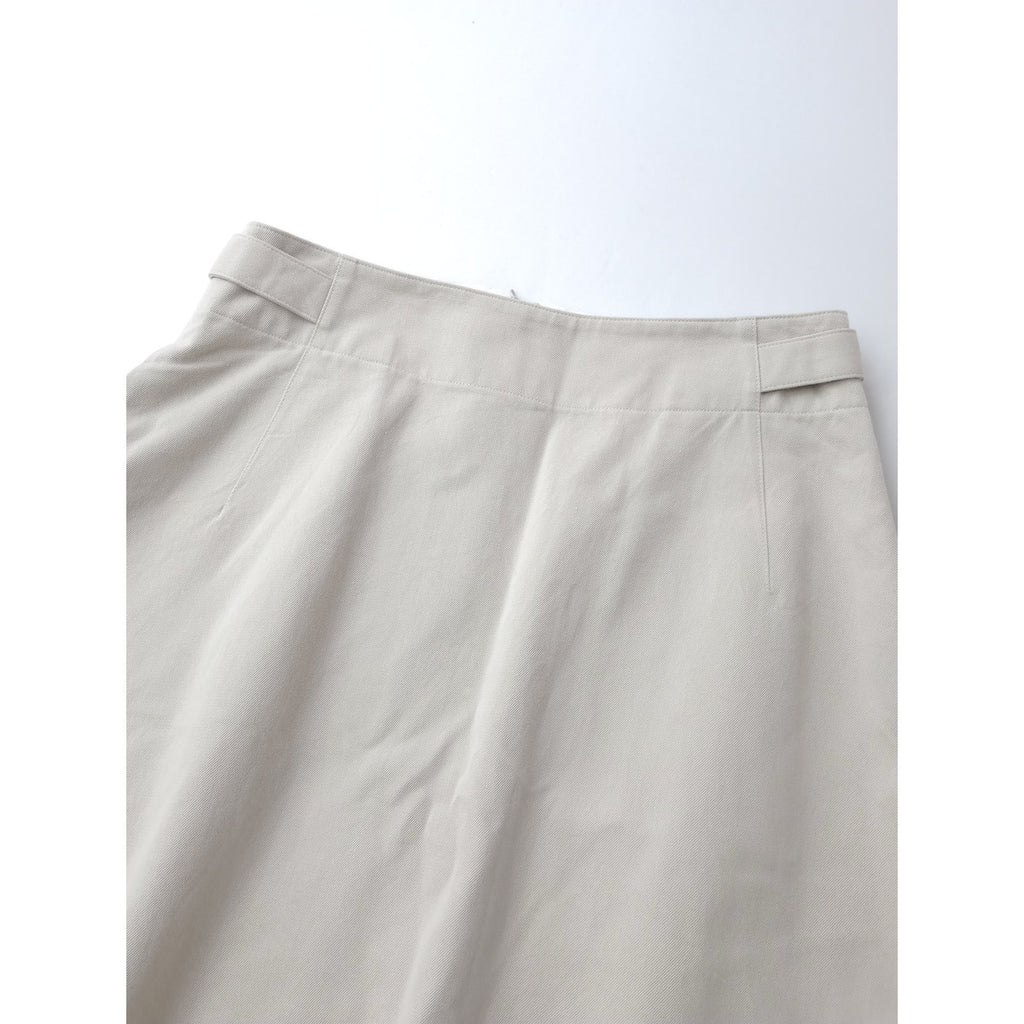 MARGARET HOWELL マーガレットハウエル COTTON TWILL SKIRT コットン ツイル ロングスカート コットン 綿 100％ ベージュ 0 【中古】