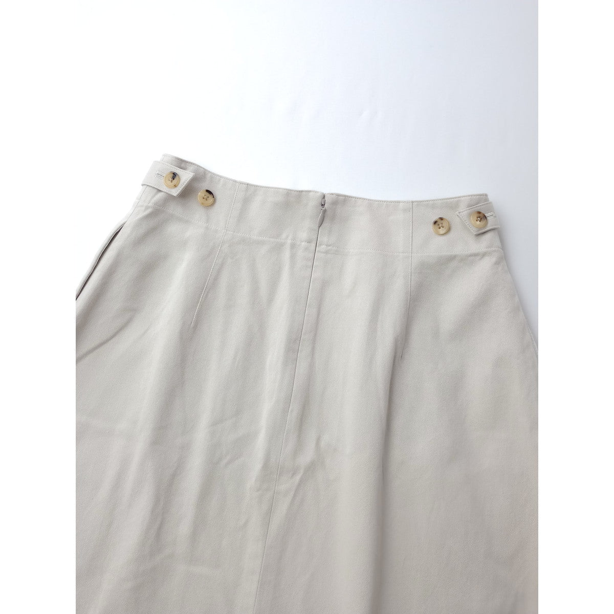 MARGARET HOWELL マーガレットハウエル COTTON TWILL SKIRT コットン ツイル ロングスカート コットン 綿 100％ ベージュ 0 【中古】