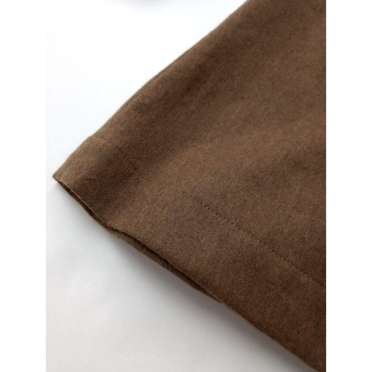 MARGARET HOWELL × FOX BROTHERS マーガレットハウエル FLANNEL SKIRT フランネル ウール 毛 100％ ロングスカート ブラウン 1 (13M＋1078)【中古】