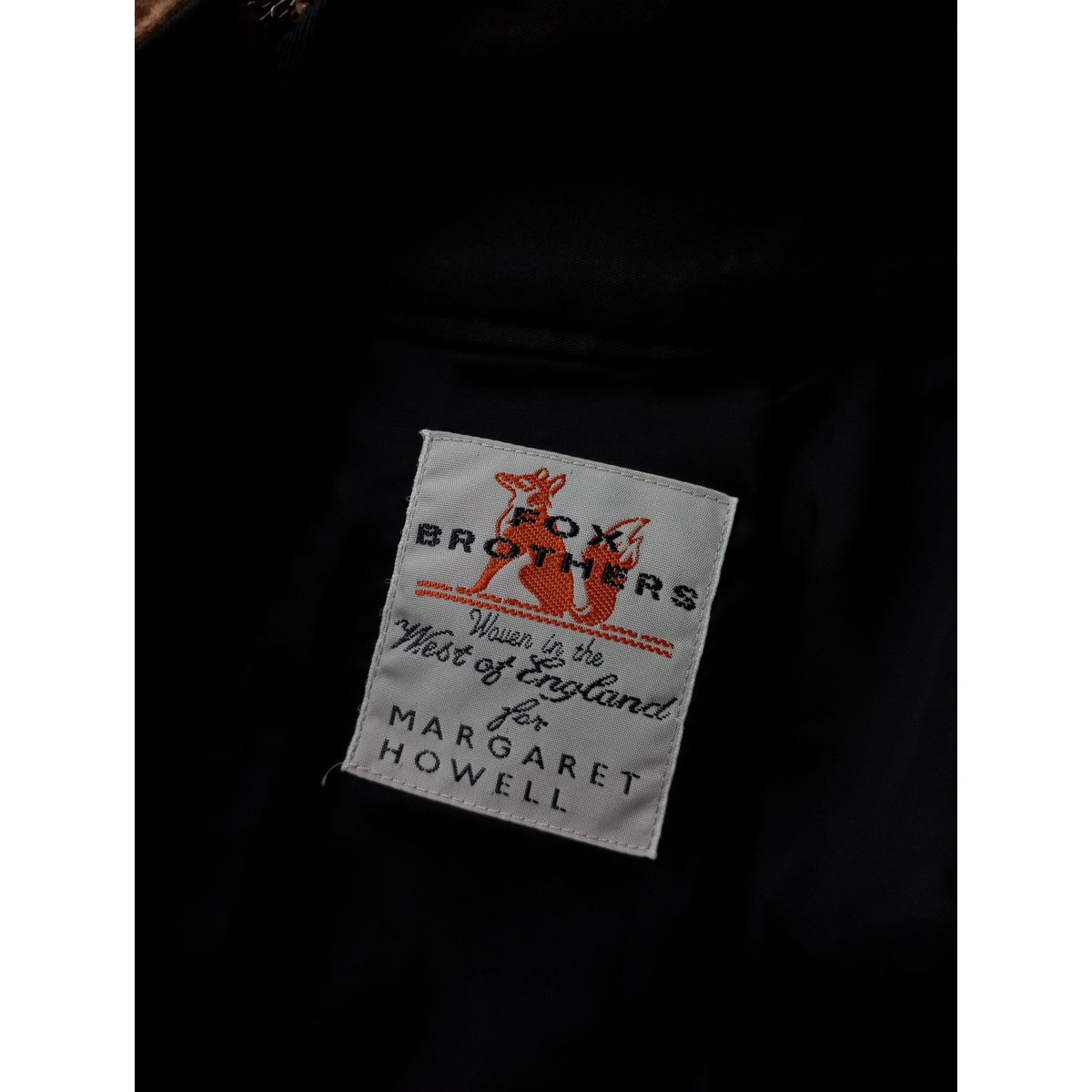 MARGARET HOWELL × FOX BROTHERS マーガレットハウエル FLANNEL SKIRT フランネル ウール 毛 100％ ロングスカート ブラウン 1 (13M＋1078)【中古】
