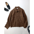 新品 26SS TENUE × MMN テニュイ 別注 リネンミリタリージャケット  ブラウン F