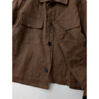新品 26SS TENUE × MMN テニュイ 別注 リネンミリタリージャケット  ブラウン F