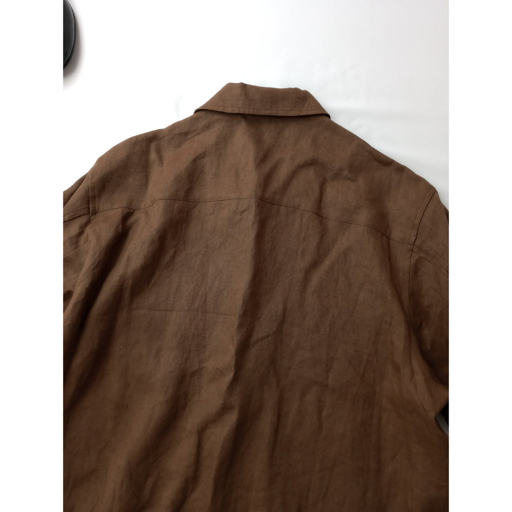 新品 26SS TENUE × MMN テニュイ 別注 リネンミリタリージャケット  ブラウン F