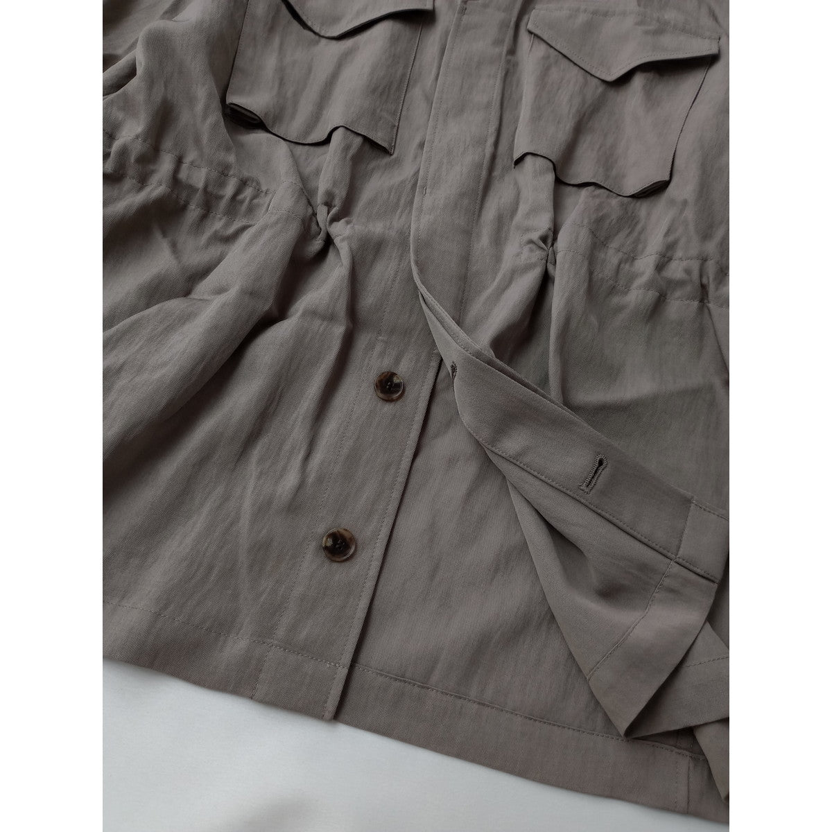 新品 25SS  uncrave アンクレイヴ オンワード樫山 ドレープツイル　ジャケット ベージュ  1