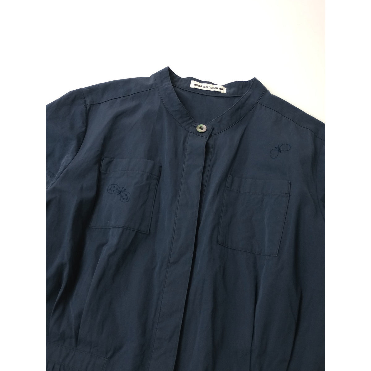 mina perhonen ミナペルホネン  choucho コンビネゾン サロペット オールインワン ネイビー 38   【中古】