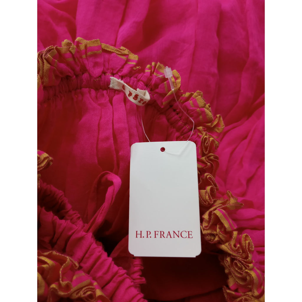 新品 H.P.France アッシュ・ペー・フランス pero ペロ ロングスカート ピンク 34