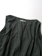25SS  evam eva エヴァムエヴァ linen gradation sleeveless tunic チュニック グレー 【中古】