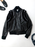 KOWGA コウガ LAMB LEATHER STADIUM JACKET スタジアム ジャケット スタジャン ブルゾン 黒 ブラック F (14M＋4389)