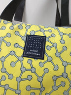 mina perhonen ミナペルホネン ensoku laiva レザーハンドル トートバッグ イエロー 【中古】
