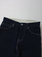 mina perhonen ミナペルホネン always テーパードデニムパンツ ネイビー 34【中古】