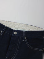 mina perhonen ミナペルホネン always テーパードデニムパンツ ネイビー 34【中古】